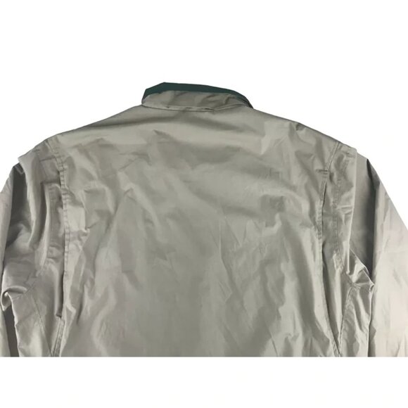 Members Only Mens Beige Lined Lining Pockets Full‎ Zip Windbreaker Jacket Size L - Picture 14 of 16